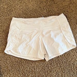 Lululemon white shorts